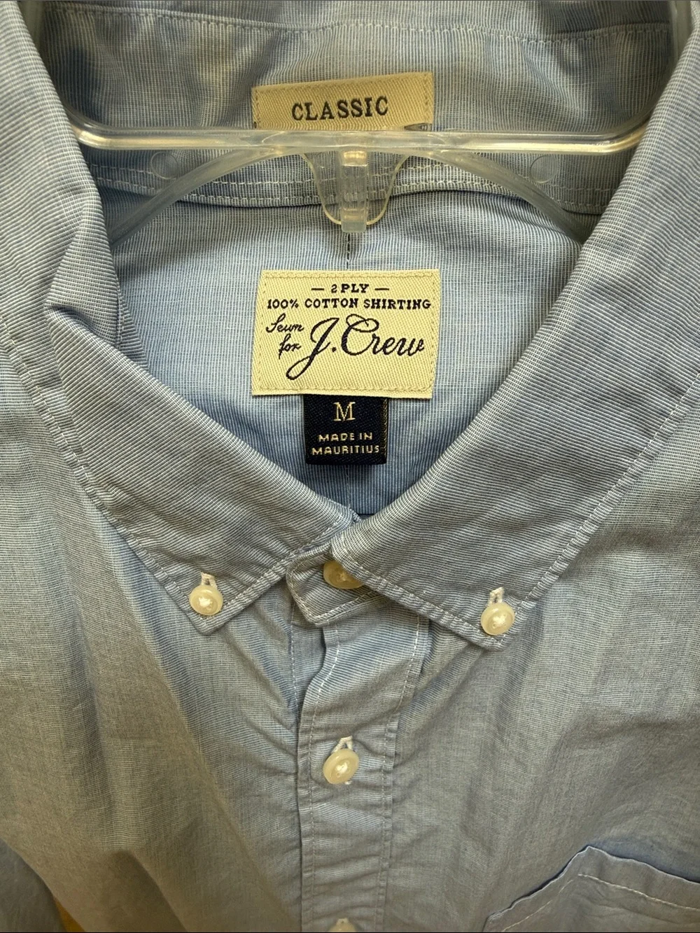J. Crew men’s blue shirt